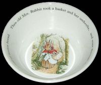Wedgwood Peter Rabbit To the Baker Child's Bowl
